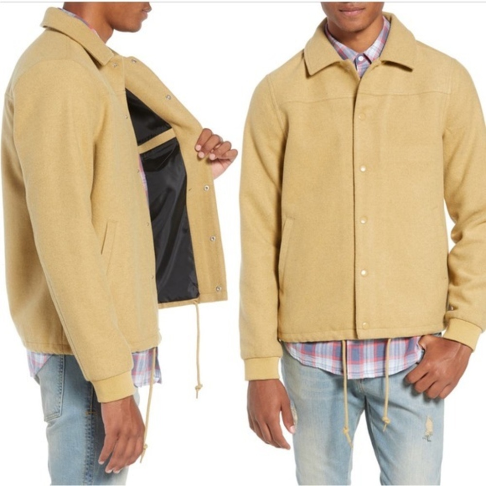 The Rail Light Tan Varsity Jacket